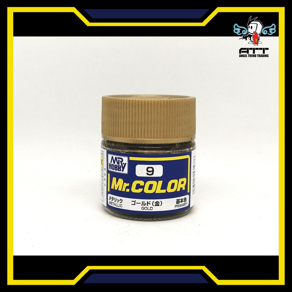 MR.COLOR 9 GOLD 10ML MR.HOBBY (Gunpla Gundam Paint Model Kit Tools ...
