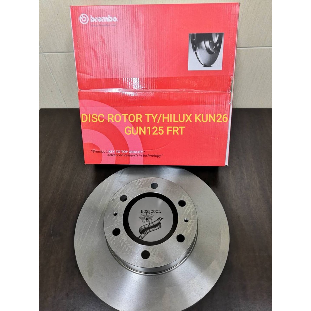 BREMBO ORIGINAL TOYOTA HILUX KUN26 GUN125 DISC ROTOR (FRONT) | Shopee ...