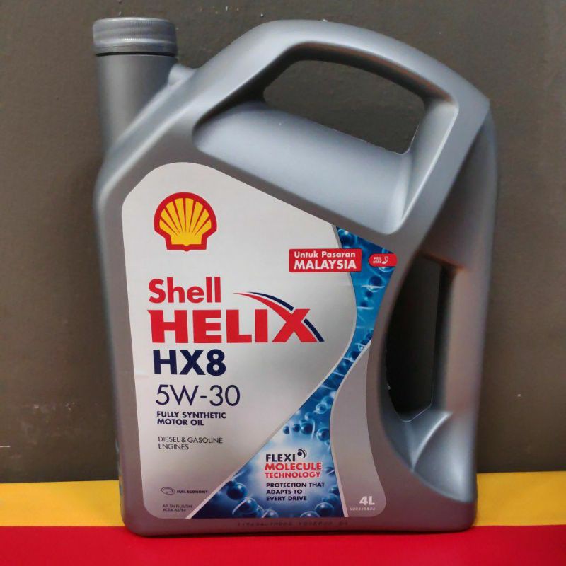 Shell Lubricant Oil (BUY 3 FREE 1) Helix HX8 5W-30 (4L) - Minyak Hitam ...