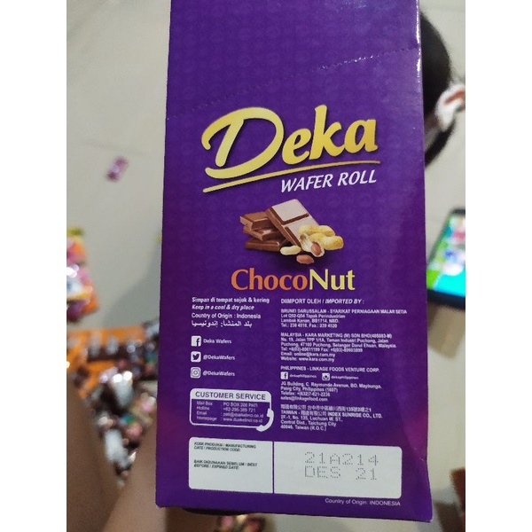 Deka Wafer Roll 8.5 grams (1 pack contains 24 pcs) | Shopee Malaysia
