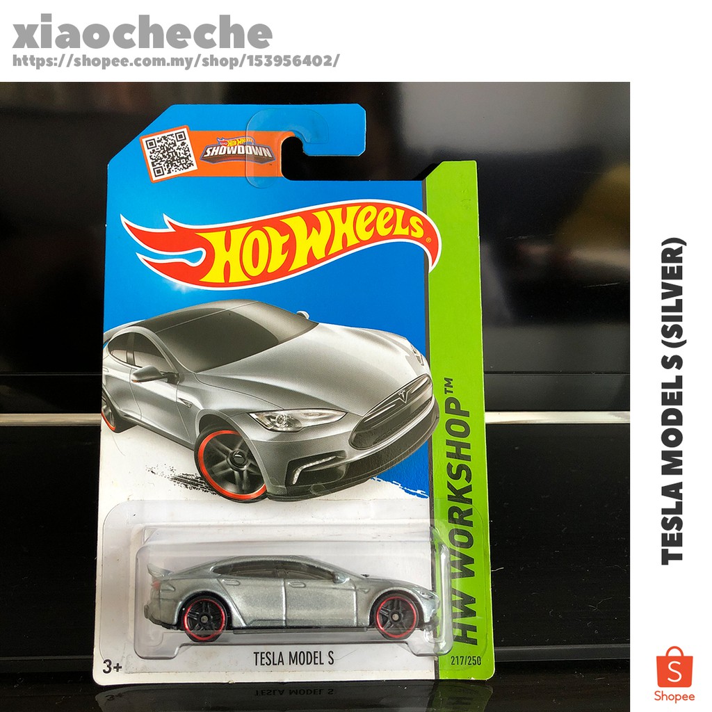 Hot Wheels Tesla Model S (Silver) | Shopee Malaysia