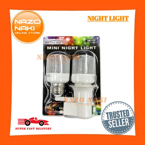 MINLITE Mini Night Light / Dim Light / Sleeping Light Set AB-132 (Lampu ...