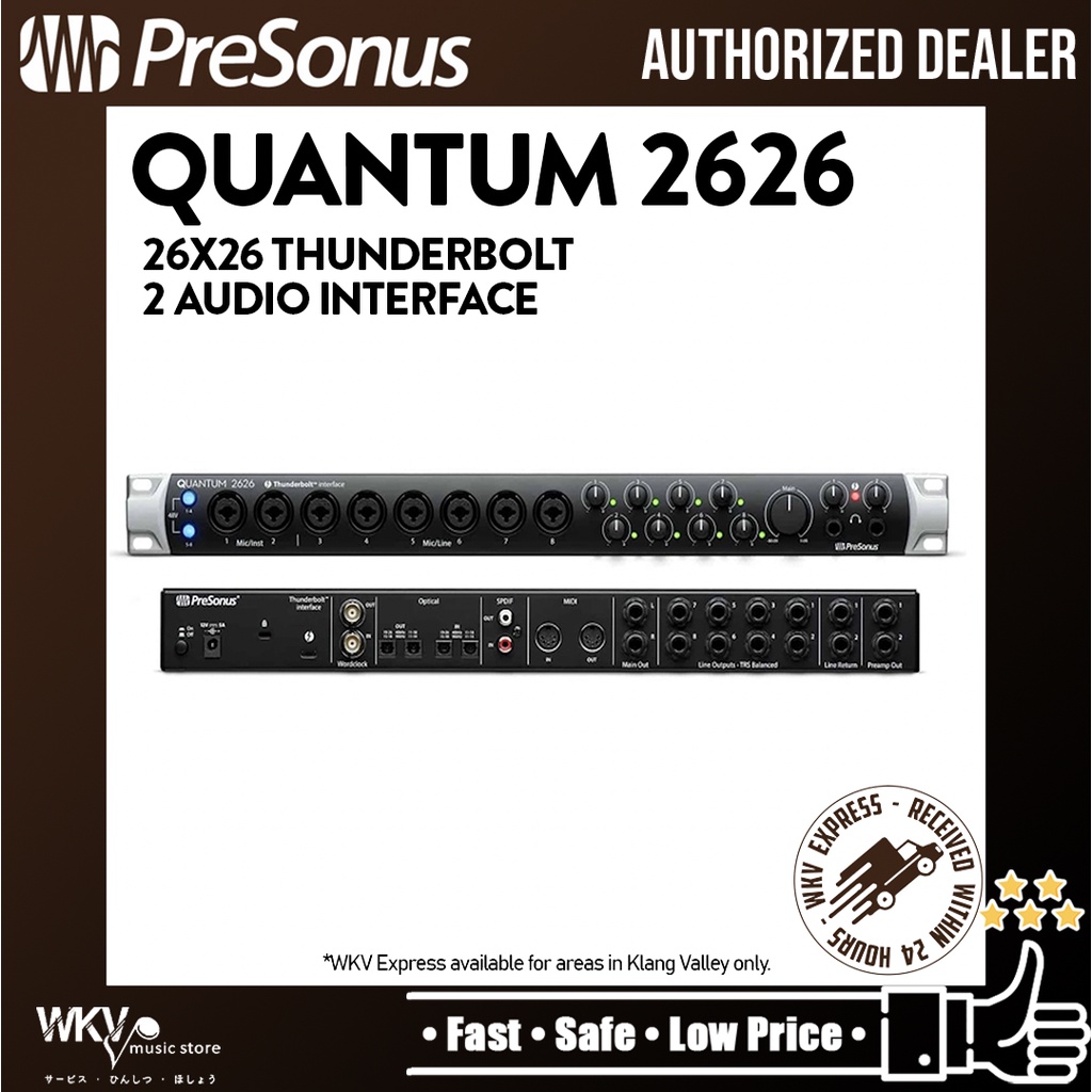PreSonus Quantum 2626 26x26 Thunderbolt 3 Audio Interface | Shopee Malaysia