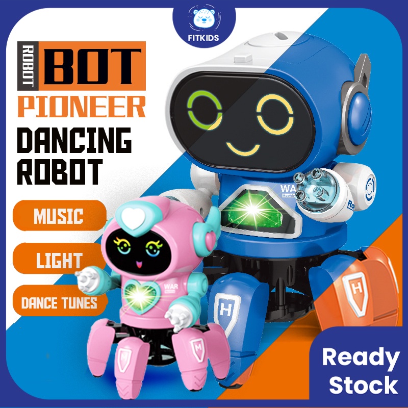 FITKIDS Dancing Robot Dance Octopus Toy Colorful Lights and Music