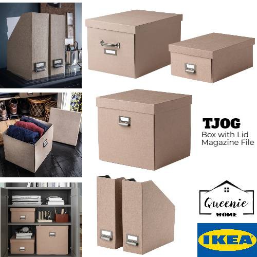 ikea TJOG STORAGE MAGAZINE FILE, DARK BEIGE/dark grey Shopee Malaysia