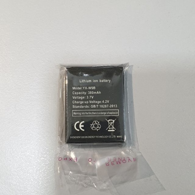 3.7V Smart Watch Battery YX-W9B 380mAh Dz09 GT08 | Shopee Malaysia