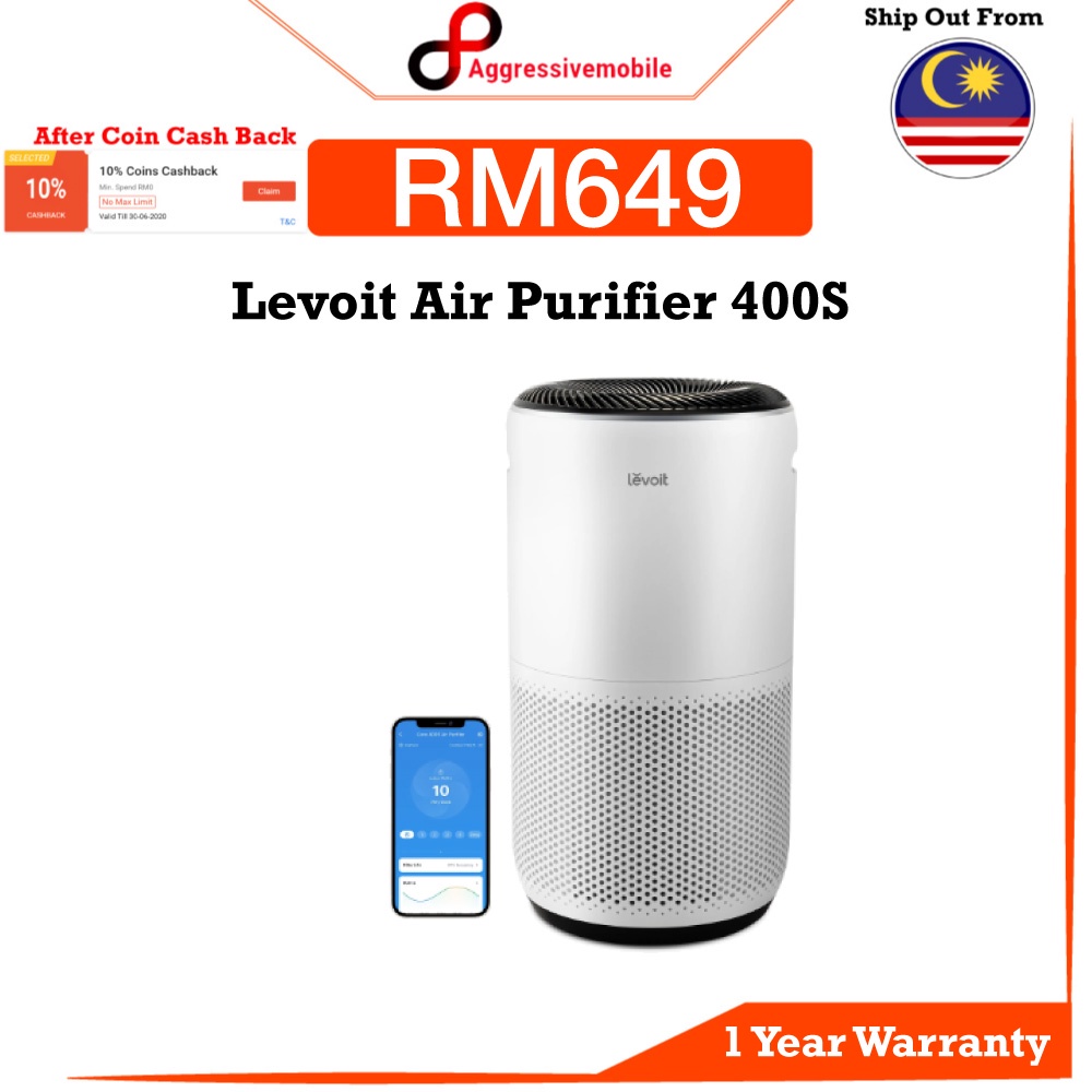 Levoit Air Purifier 400S [AirSight™ Plus VortexAir™ Technology] 1