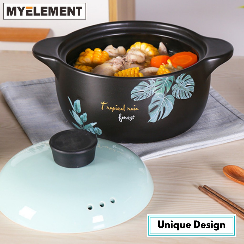 Myelement Ceramic Stockpot, Stovetop Ceramic Cookware, Soup Pot Stew ...