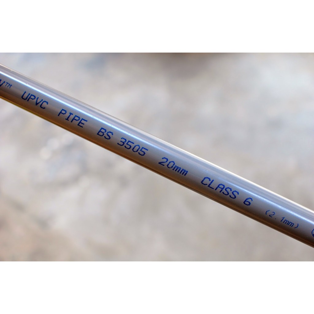WWW PVC PIPE CLASS 6 TEBAL 1Meter x 1/2''(15mm),3/4''(20mm),1''(25mm