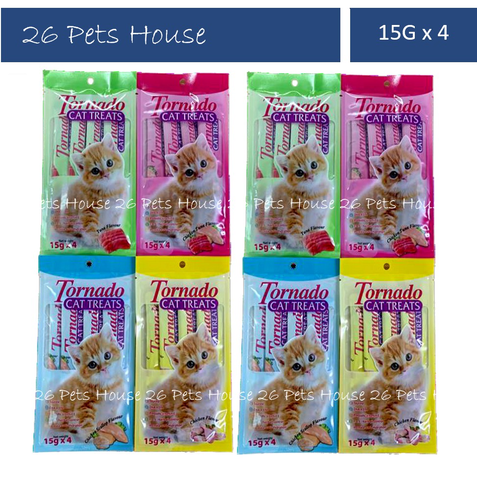 TORNADO Cat Treats 15G x 4 | Shopee Malaysia