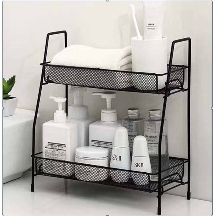 Sakura 2 Layer Steel Rack - S (Seasoning Rack / Storage Rack / Bottle ...