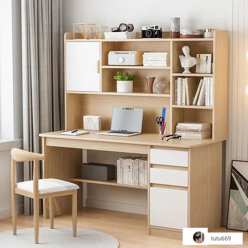 hot new Computer desk chair set desktop home simple desk bookcase one