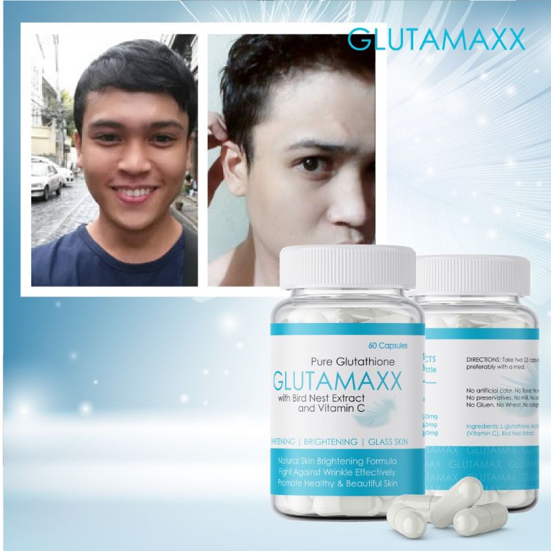 60capsule Pure Gluthahione Korean Whitening GLUTAMAXX Bird Nest