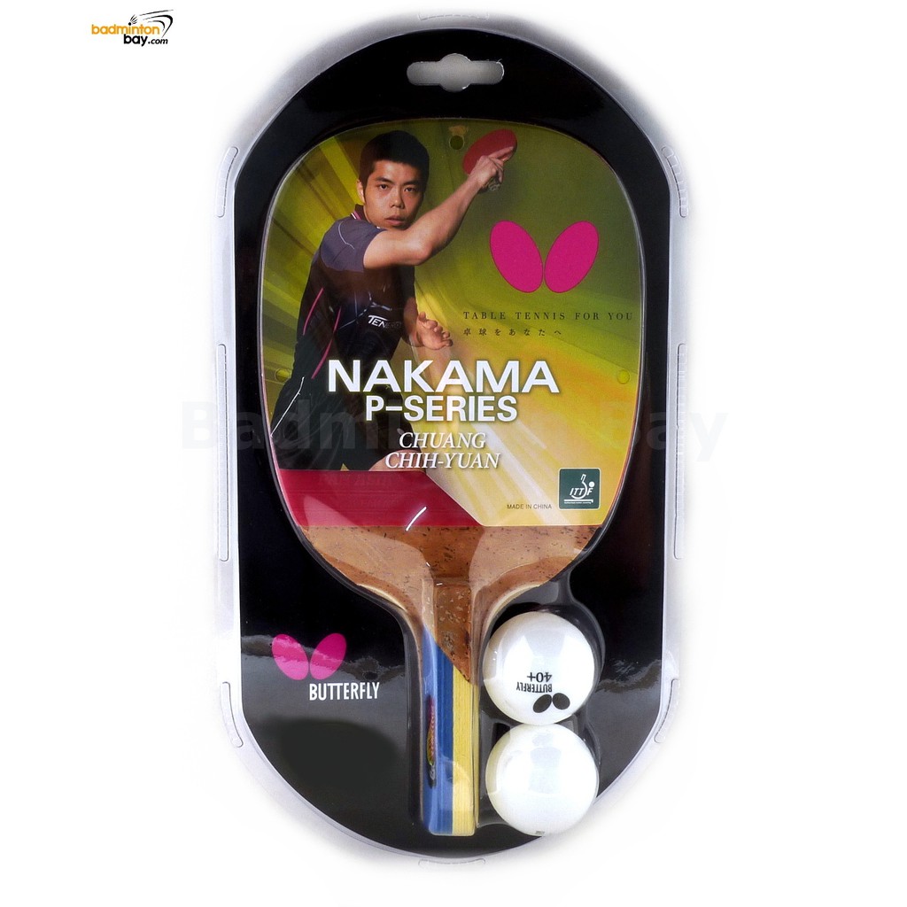 Butterfly Nakama P-9 Penhold Table Tennis Wood Racket Preassembled With ...