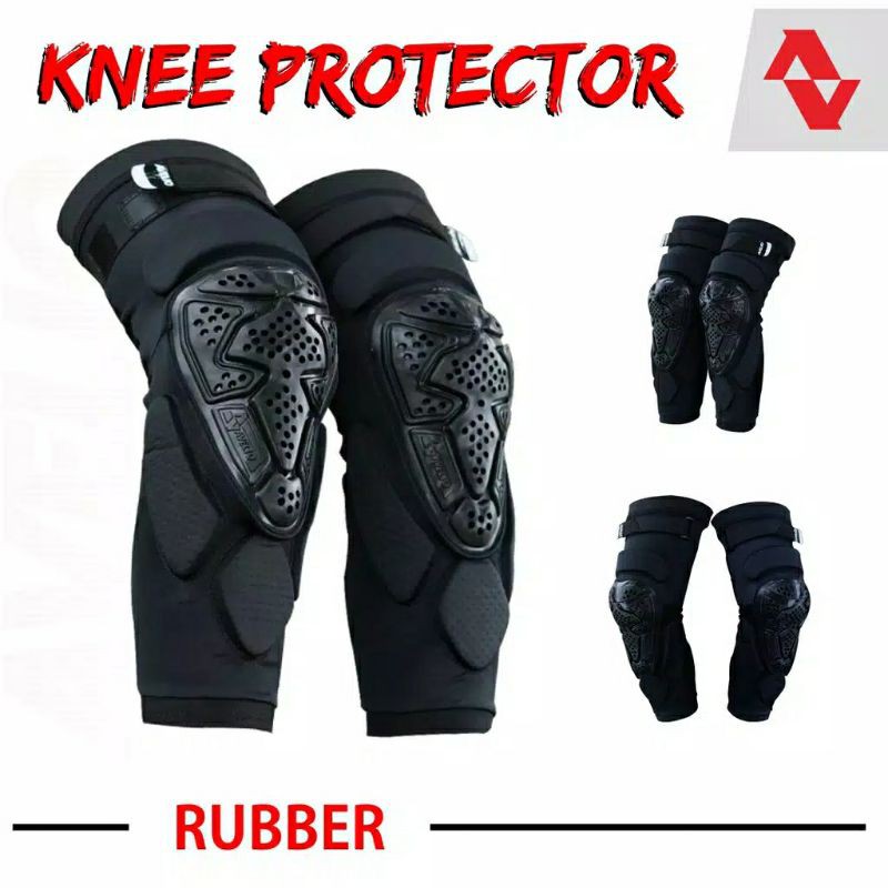 Knee protector avelio full rubber Kneepad knee protector Sport Bike mtb