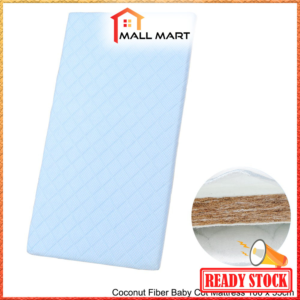 MallMart Coconut Fiber Baby Cot Mattress 100 x 55cm(Detachable and