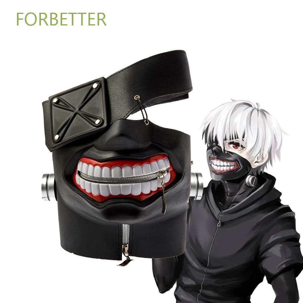 FORBETTER Rubber Tokyo Ghoul Cool Kaneki Ken Mask Cosplay Props Party ...