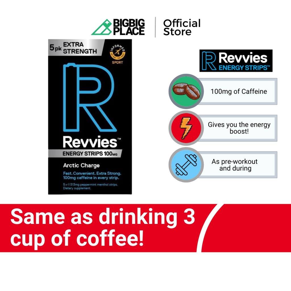 [Ready Stock] Revvies Extra Strength Arctic Charge 100mg (5 Strips