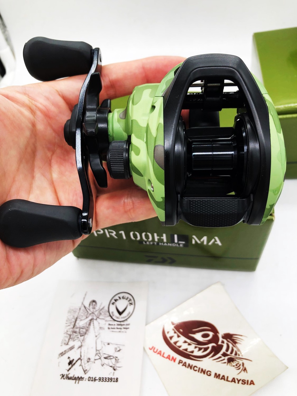 Manico Potente Per Mulinello Baitcasting Blu CAMO – Adatto Per Abu, Daiwa, Shimano