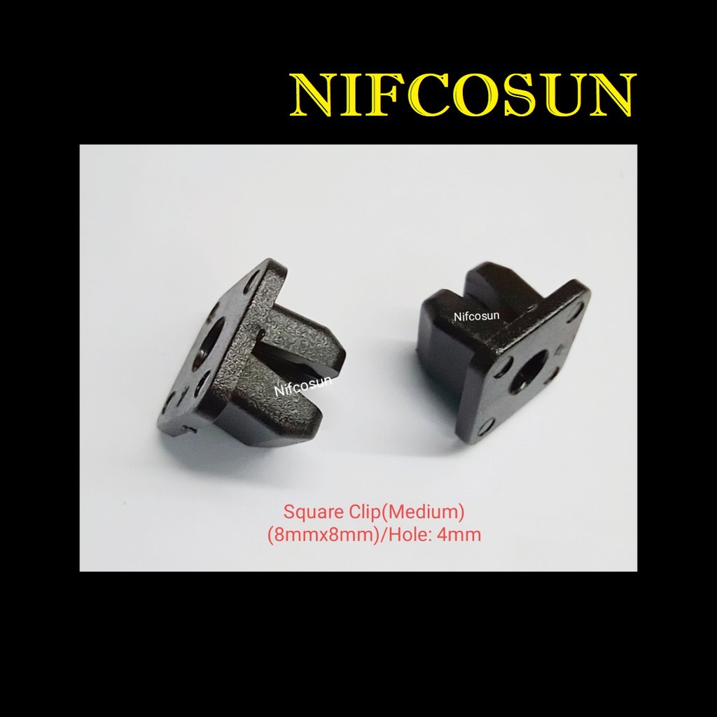 [READY STOCK][FAST SHIPPING] SQUARE CLIP (MEDIUM) (8MMX8MM/HOLE:4MM ...
