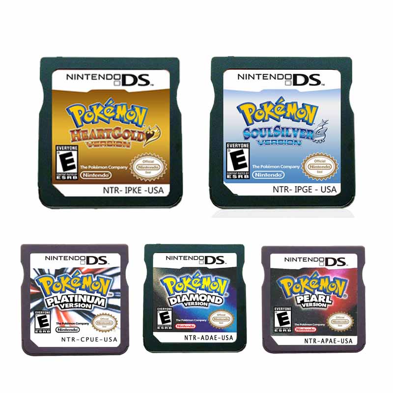 NDS Game Card Pokemon Card Golden Heart Silver Soul Platinum Pearl ...