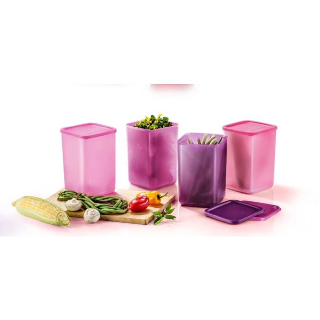 Tupperware Double So Fresh Rectangular 3.1L 1.4L 2.2L So Fresh Canister ...