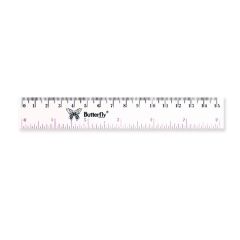 Butterfly Plastic Ruler 15Cm / (24pcs) | Shopee Malaysia