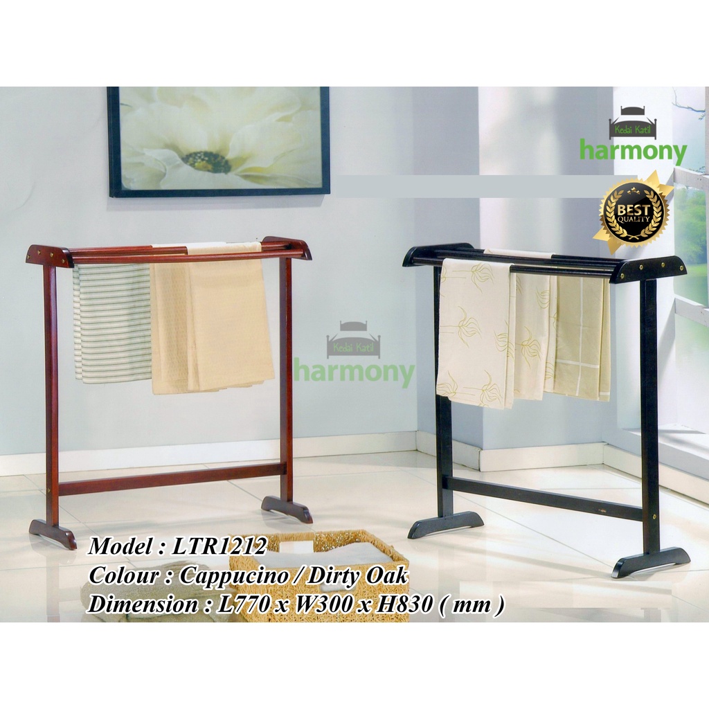 Towel Rack Tuala Rack Wood Towel Rack Penyidai Baju Rack Tuala Kayu ...