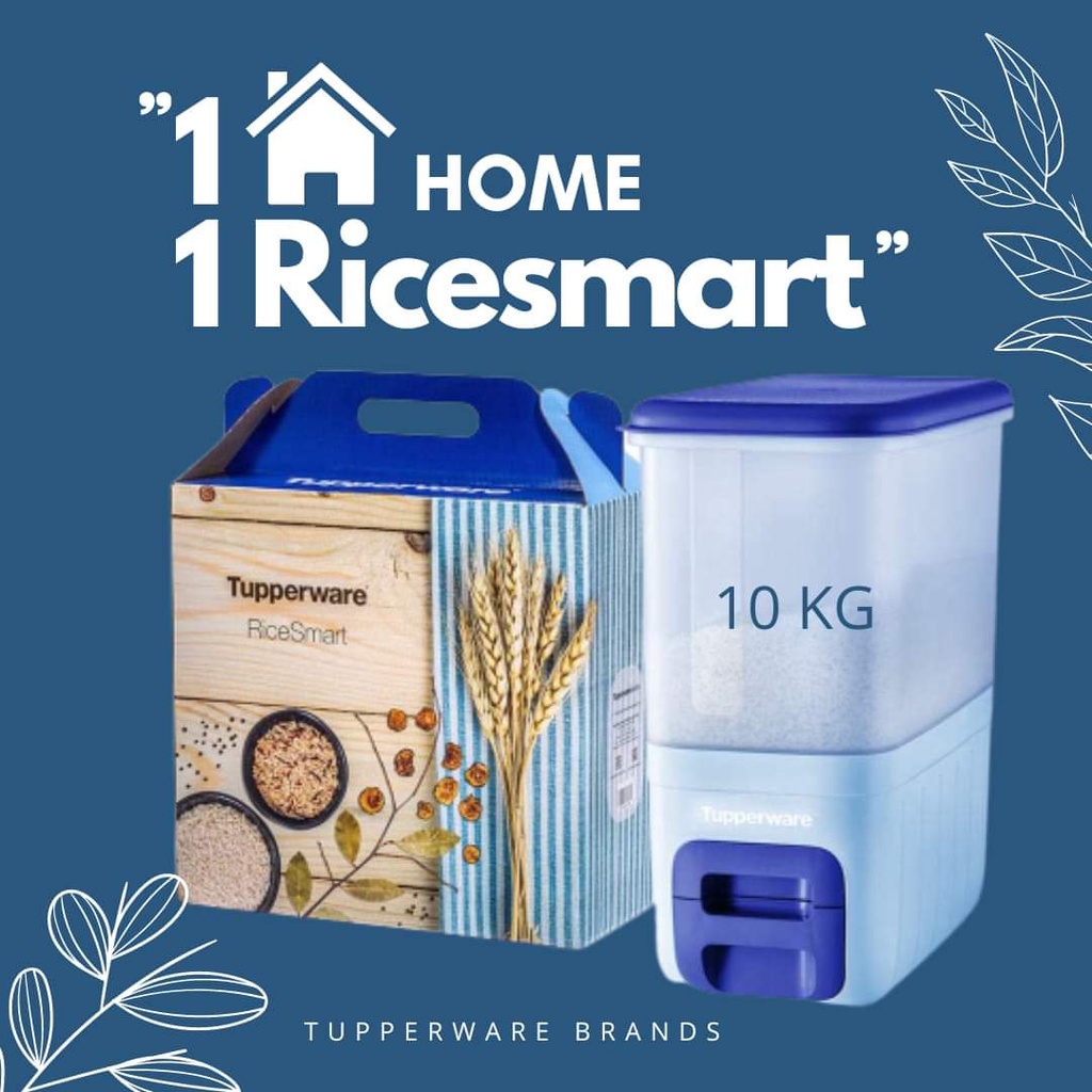 RiceSmart 10kg Royale Blue Color READY STOCK Tupperware | Shopee Malaysia