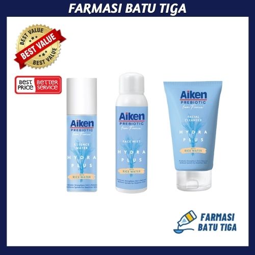 AIKEN PREBIOTIC FACIAL CLEANSER/ ESSENCE WATER/ FACE MIST HYDRA PLUS