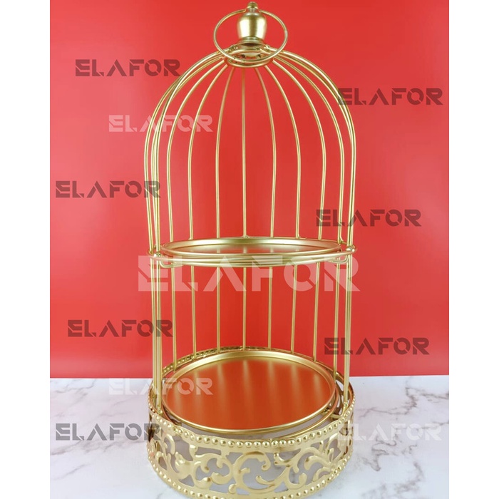 Birdcage Rack   Iron Cage   Display Rack   Table Decor - Large 