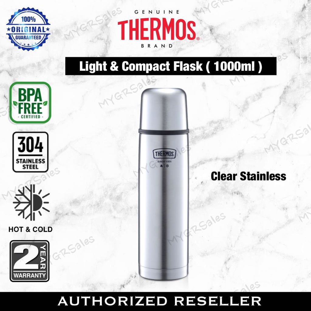 Thermos Light & Compact Stainless Steel Thermal Flask (350ml / 470ml ...