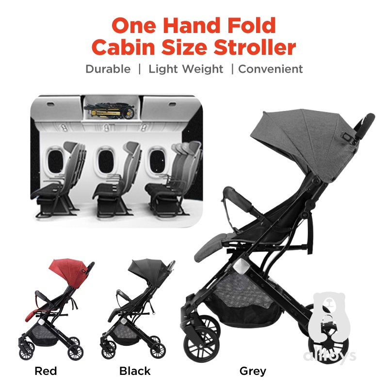 1 hand fold outlet stroller