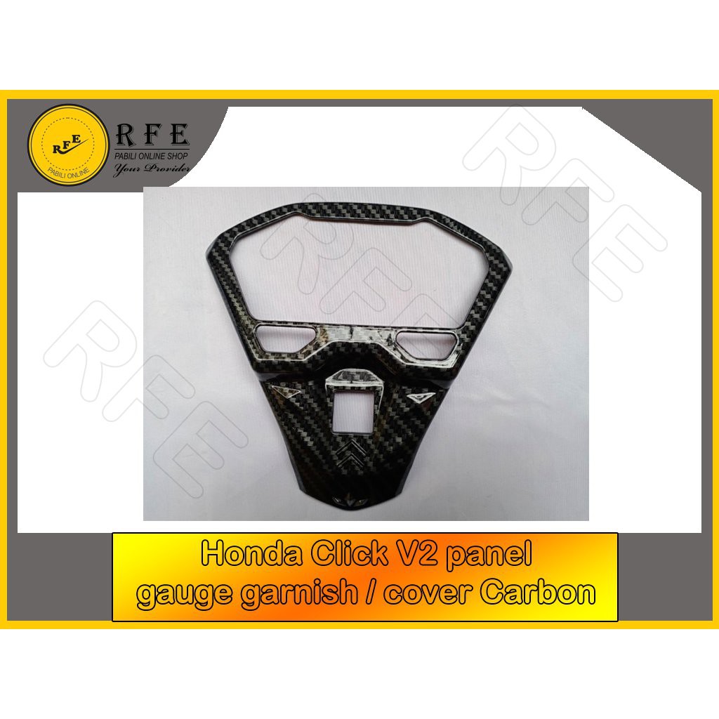 Honda Click 125 150 V2 Game Changer Panel gauge Garnish / Cover Carbon ...