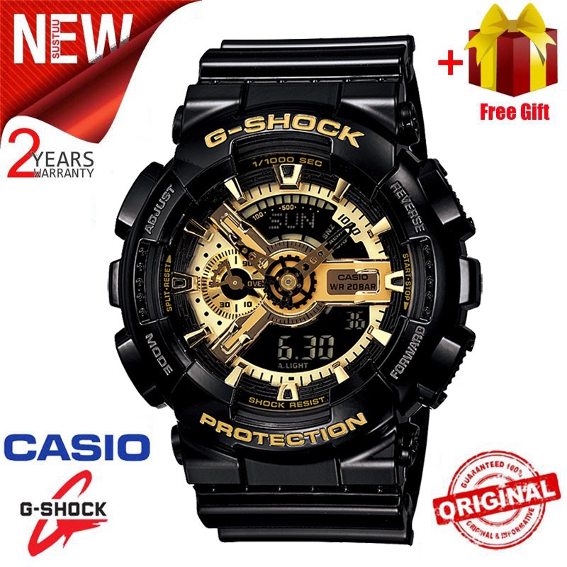 Casio G Shock GA 100 Sports Watch GA100 Men s Sports Watch LED Light Sports Watch Band GA 100BR 1A Orange fashion watch k853 Shopee Malaysia
