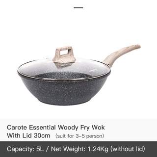 Carote Essential Woody Maifan periuk batu Non-stick Saucepan with