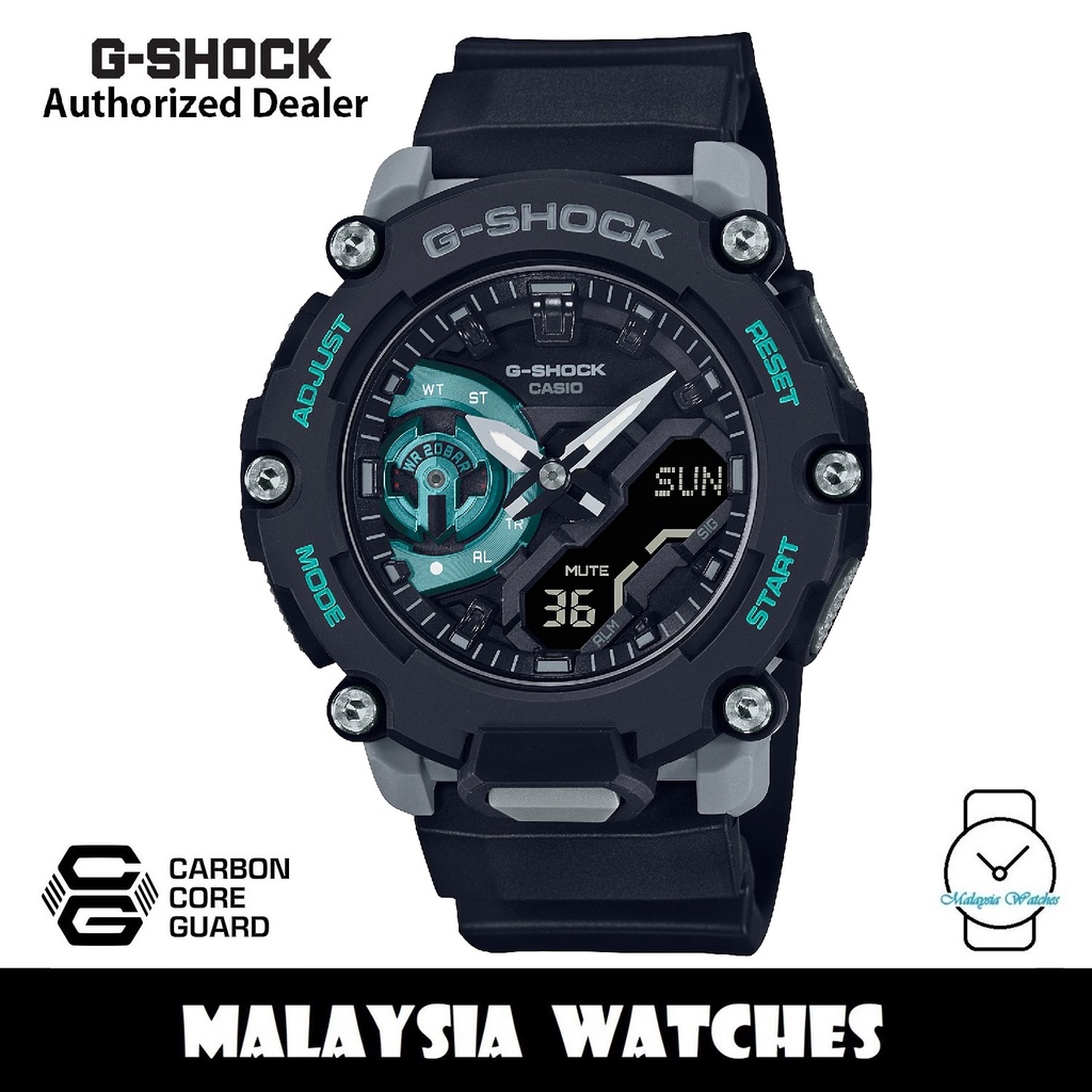 (OFFICIAL WARRANTY) Casio G-Shock GA-2200M-1A Carbon Core Guard Black ...