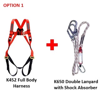 SWELOCK K452 Full Body Harness AND K650 Double Lanyard with Shock ...