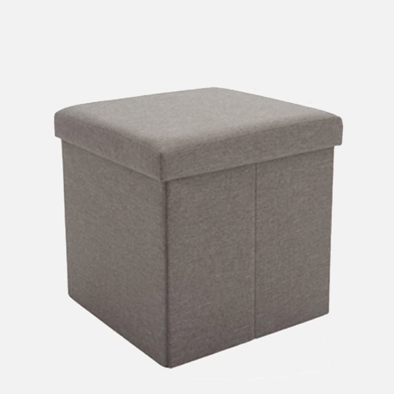 Square Multipurpose Storage Box Stool (Dark Brown) | Shopee Malaysia