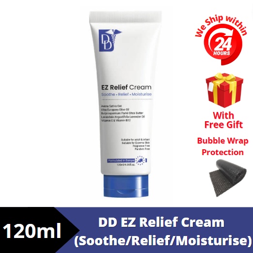 DD EZ Relief Cream 120ml (Eczema Creams for Dry, Itchy Skin) Shopee
