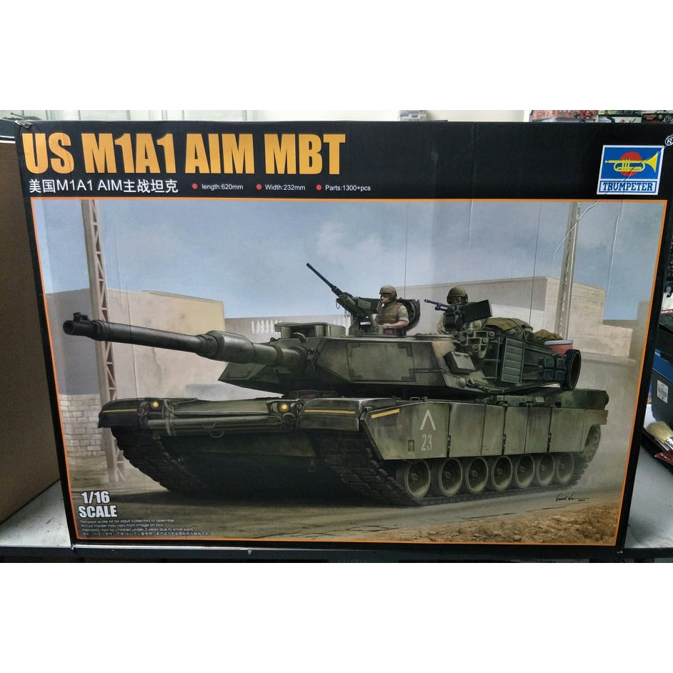 Trumpeter 00926 1/16 US M1A1 AIM Main Battle Tank | Shopee Malaysia