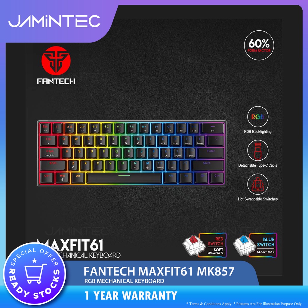 FANTECH MAXFIT61 MK857 RGB 60 MAXFIT 61 RGB MECHANICAL GAMING