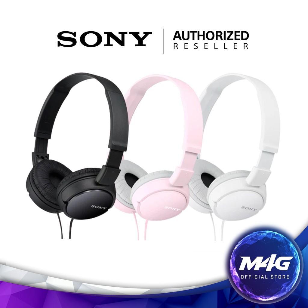 SONY MDRZX110AP Wired Stereo OnEar Headband Headphones with Mic Shopee Malaysia