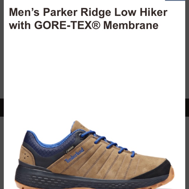 READY STOCK TIMBERLAND Men s Parker Ridge Low Hiker with GORE