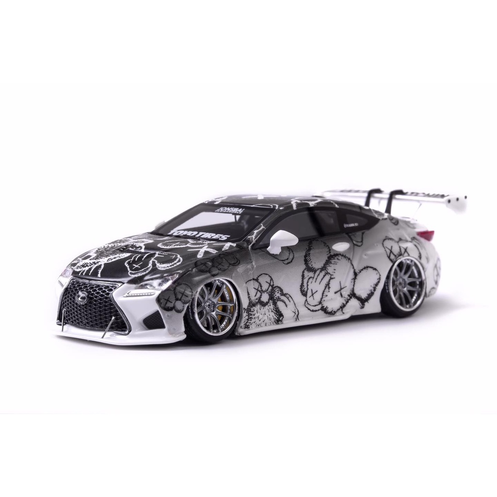 YM Model 1/64 Lexus RCF PANDEM White w/ KAWS Figure | Shopee