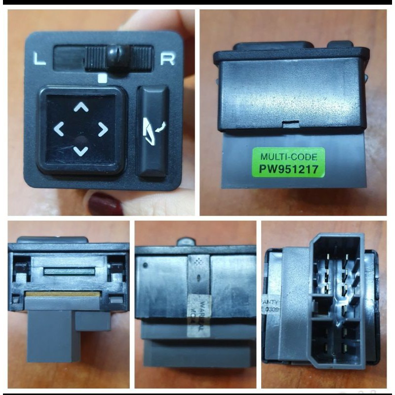 PW951217 Proton Original Side Mirror switch with Auto Flip For Proton