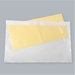 100 PIECES CLEAR ADHESIVE SHIPPING LABEL CONSIGNMENT NOTE POUCHES ...