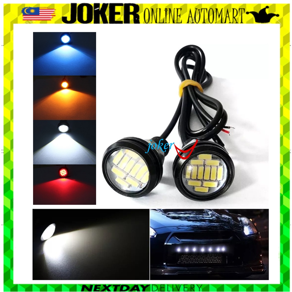 (12 LED) DC12V 15W Eagle Eye LED Daytime Running DRL Backup Light Car Auto Signal Reverse Stop