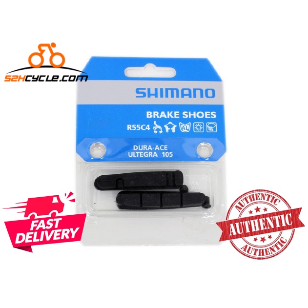 Shimano R55c4 Road Caliper Brake Pad Aluminium Rim For 105 Ultegra Dura