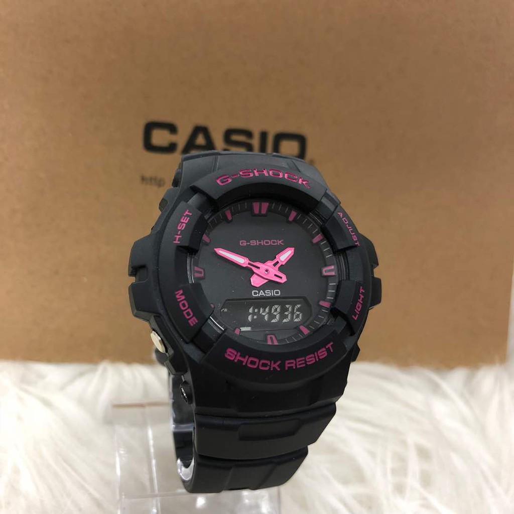 Black and pink discount g shock watch